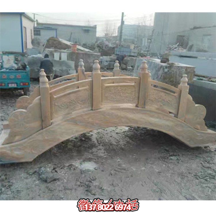 精美花崗巖雕刻石拱橋，為您的庭院裝飾添彩