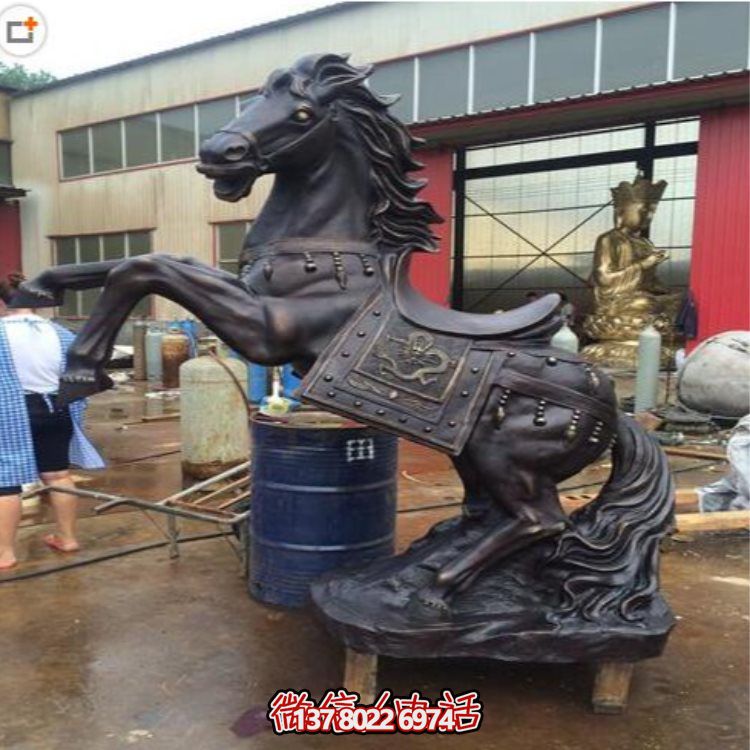 玻璃鋼仿銅戰(zhàn)馬擺件，裝飾你的家