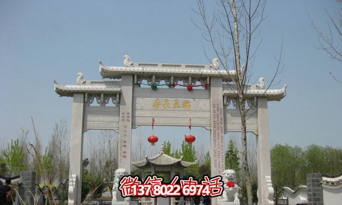 傳承瑞氣，精雕細琢的園林景觀裝飾牌坊