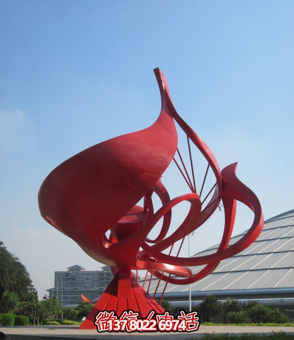 不銹鋼花朵雕塑，個(gè)性創(chuàng)意想象