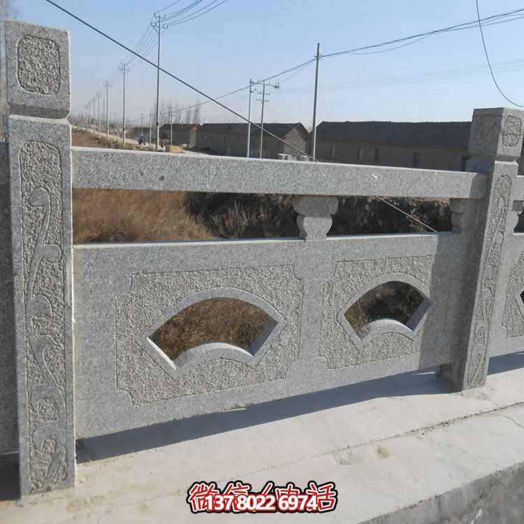 精美大理石護(hù)欄雕塑，讓戶外河道更加美觀