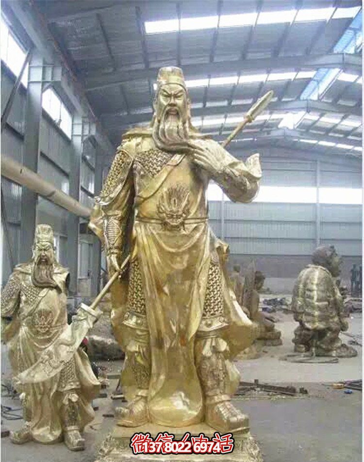 關(guān)公鎏金雕塑，讓企業(yè)招財更加順利