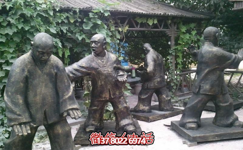 玻璃鋼雕塑景觀，為廣場練功夫人注入靈動之物