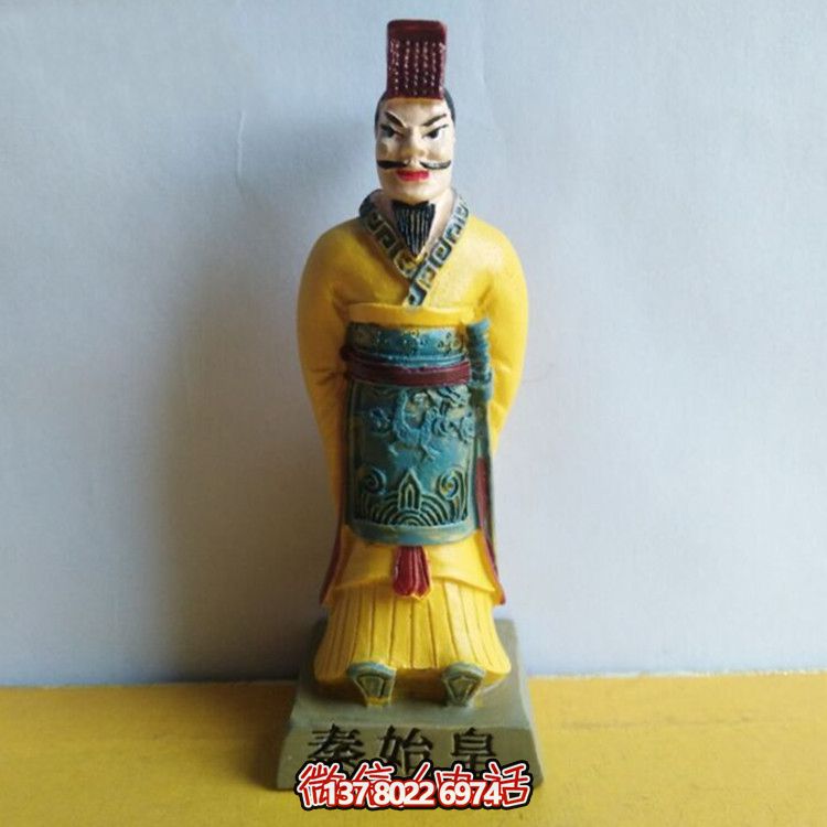 秦始皇彩繪玻璃鋼雕塑，打造絕美園林景觀