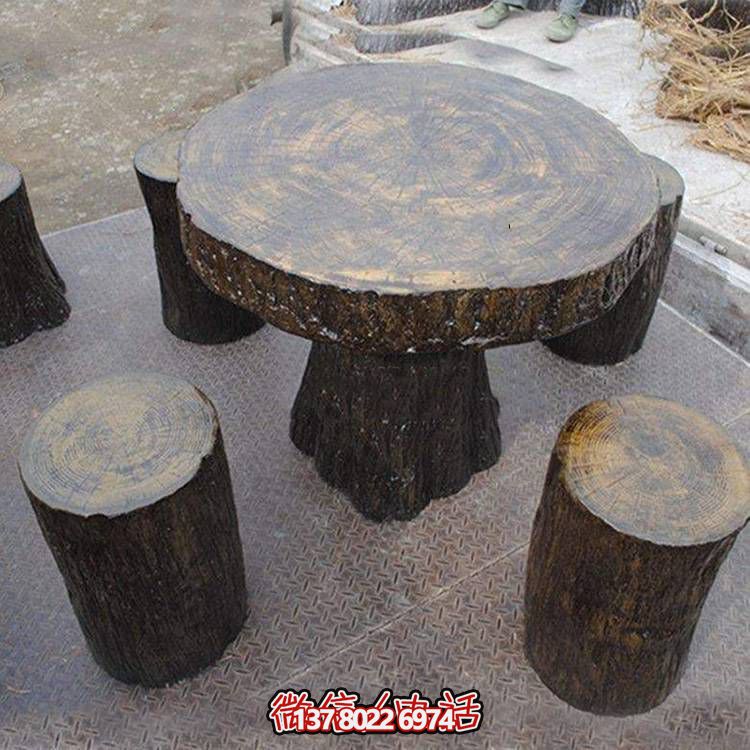 玻璃鋼樹(shù)木仿真凳子，為公園戶(hù)外空間提供美觀休閑