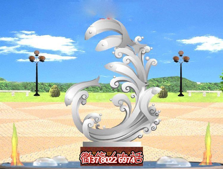 玻璃鋼雕塑魚躍龍門傳承古老傳統(tǒng)，展示創(chuàng)意美感